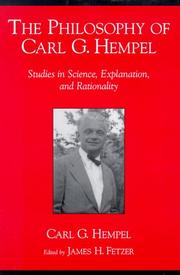 Cover of The Philosophy of Carl G. Hempel by Carl Gustav Hempel