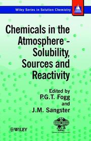 Front cover of Chemicals in the atmosphere by P.G.T Fogg