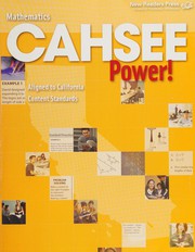 Cover of CAHSEE power! by New Readers Press