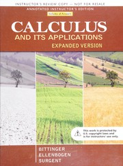 Cover of Calculus and Its Applications, Expanded Version by Marvin L. Bittinger