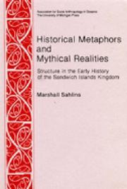 Cover of Historical metaphors and mythical realities by Marshall Sahlins