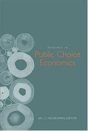 Front cover of Readings in Public Choice Economics by Jac C. Heckelman