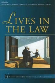 Cover of Lives in the law by Lawrence Douglas