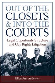 Front cover of Out of the Closets and into the Courts by Ellen Ann Andersen