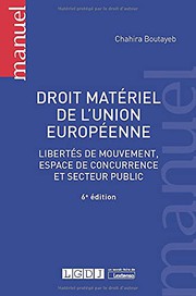 Front cover of Droit matériel de l'Union européenne by Chahira Boutayeb