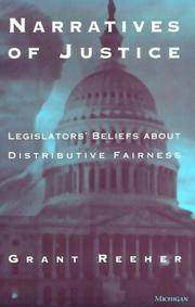 Front cover of Narratives of justice by Grant Reeher
