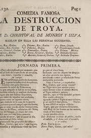 Front cover of La destrucción de Troya by Cristóbal de Monroy y Silva
