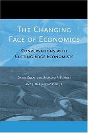 Front cover of The changing face of economics by David Colander