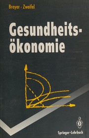 Front cover of Gesundheitsökonomie by Friedrich Breyer
