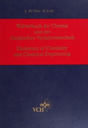 Cover of Wörterbuch der Chemie und der chemischen Verfahrenstechnik by Louis De Vries