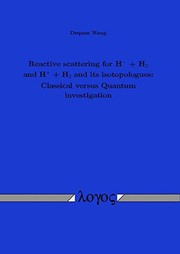 Front cover of Reactive Scattering for H- + H_2 and H++ H_2 and Its Isotopologues by Dequan Wang