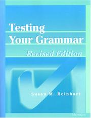 Cover of Testing Your Grammar by Susan M. Reinhart