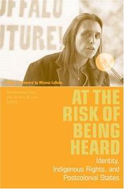 Front cover of At the Risk of Being Heard by Unknown