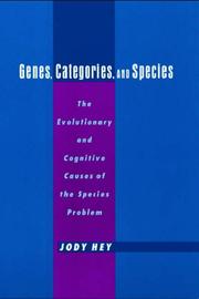 Front cover of Genes, categories, and species by Jody Hey