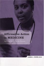 Front cover of Affirmative action in medicine by James L. Curtis