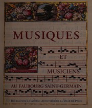 Front cover of Musiques et musiciens au faubourg Saint-Germain by Jean Gallois