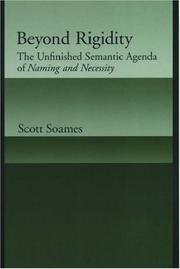Cover of Beyond Rigidity by Scott Soames