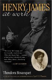 Front cover of Henry James at work by Theodora Bosanquet