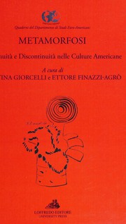 Front cover of Metamorfosi by Cristina Giorcelli