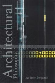 Cover of Architectural Philosophy by Andrew E. Benjamin