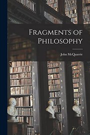 Front cover of Fragments of philosophy by John McQuarrie