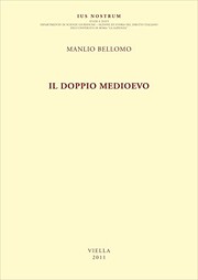 Cover of Il Doppio Medioevo by Manlio Bellomo