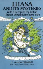 Front cover of Lhasa and its mysteries by L. A. Waddell