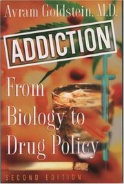 Cover of Addiction by Avram Goldstein