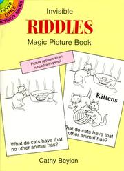 Cover of Invisible Riddles Magic Picture Book by Cathy Beylon
