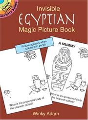 Front cover of Invisible Egyptian Magic Picture Book by Winky Adam