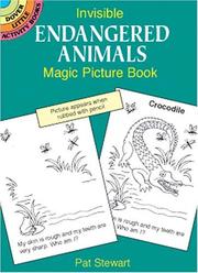 Cover of Invisible Endangered Animals Magic Picture Book by Pat Stewart
