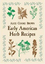 Front cover of Early American herb recipes by Alice Cooke Brown