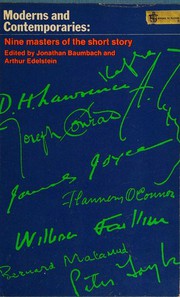 Front cover of Moderns and Contemporaries by Jonathan Baumbach