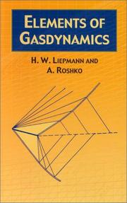 Front cover of Elements of gasdynamics by H. W. Liepmann