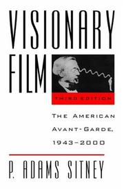 Front cover of Visionary film by P. Adams Sitney
