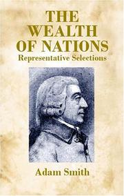 Front cover of The Wealth of Nations by Adam Smith