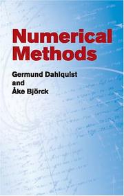 Cover of Numerical methods by Germund Dahlquist