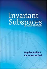 Cover of Invariant subspaces by Heydar Radjavi