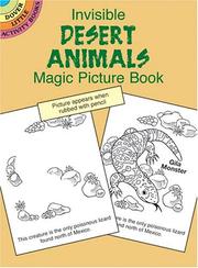Cover of Invisible Desert Animals Magic Picture Book by Pat Stewart