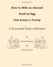 Front cover of How to Milk an Almond, Stuff an Egg, and Armor a Turnip by David D Friedman