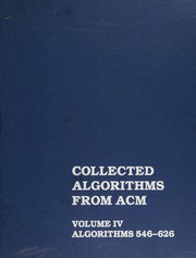 Cover of Collected algorithms from ACM by Association for Computing Machinery.