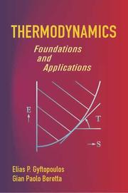 Front cover of Thermodynamics by Elias P. Gyftopoulos