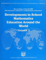 Front cover of Developments in School Mathematics Education Around the World by Izaak Wirszup