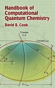 Front cover of Handbook of computational quantum chemistry by David B. Cook
