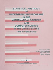 Front cover of Statistical abstract of undergraduate programs in the mathematical sciences and computer science in the United States by Donald Albers