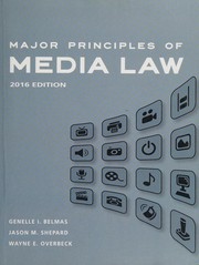 Front cover of Major Principles of Media Law 2016 by Wayne Overbeck