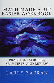 Cover of Math made a bit easier workbook by Larry Zafran