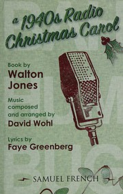 Front cover of A 1940s radio christmas carol by Walton Jones