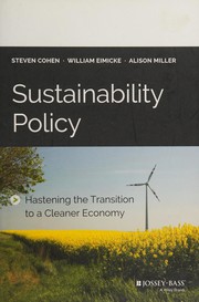 Cover of Sustainability Policy by Steven Cohen