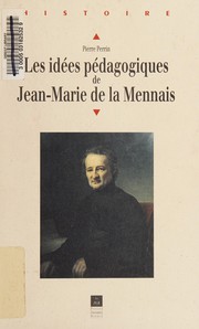 Front cover of Les idées pédagogiques de Jean-Marie de la Mennais by Pierre Perrin